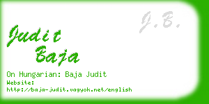 judit baja business card